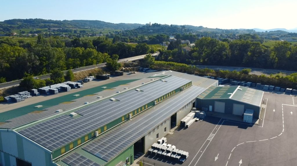 Photo de la vue aérienne de l'entreprise SA Julien.